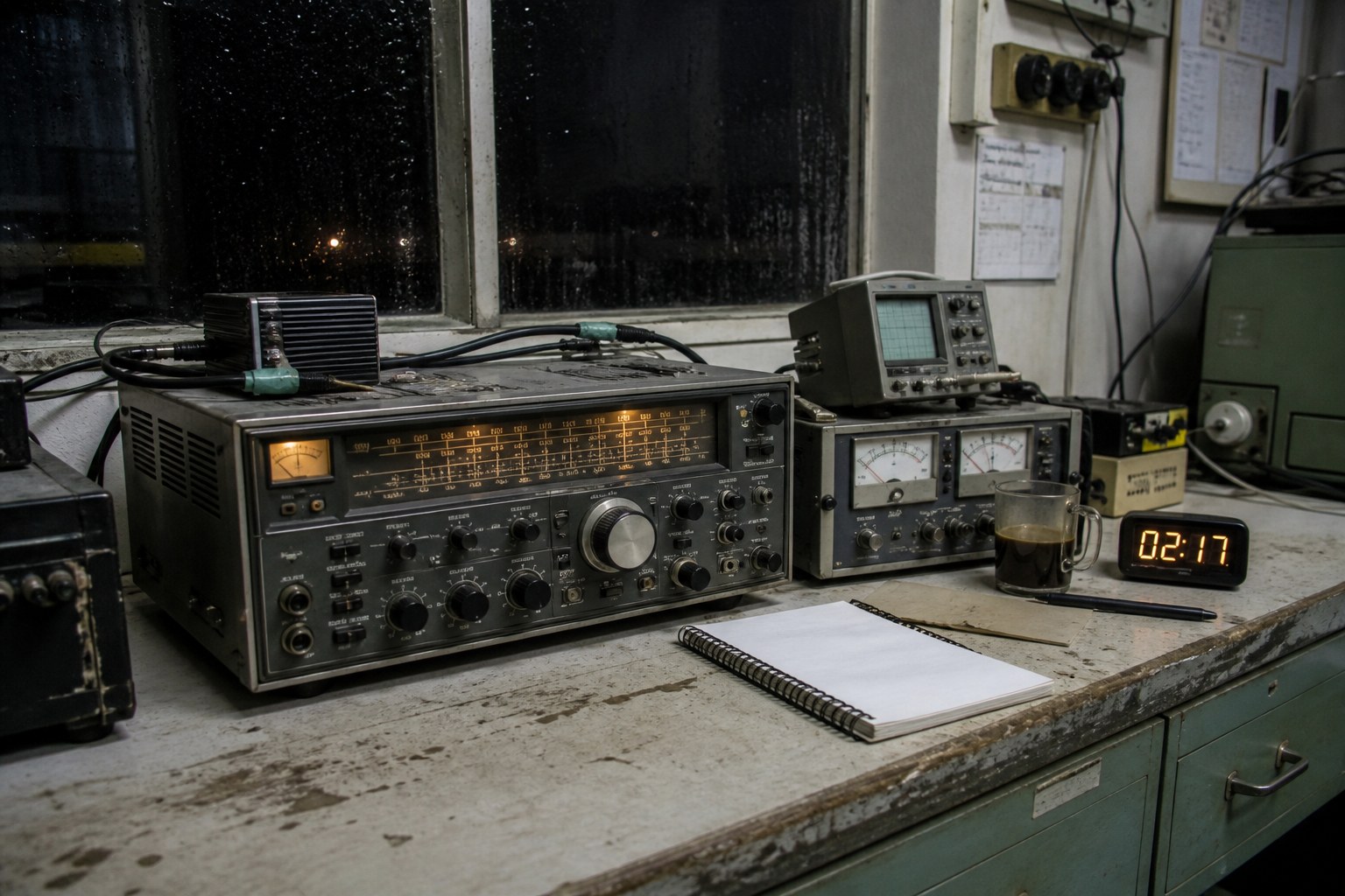 Receptor multibanda en la estación meteorológica del Cerro Vigía.