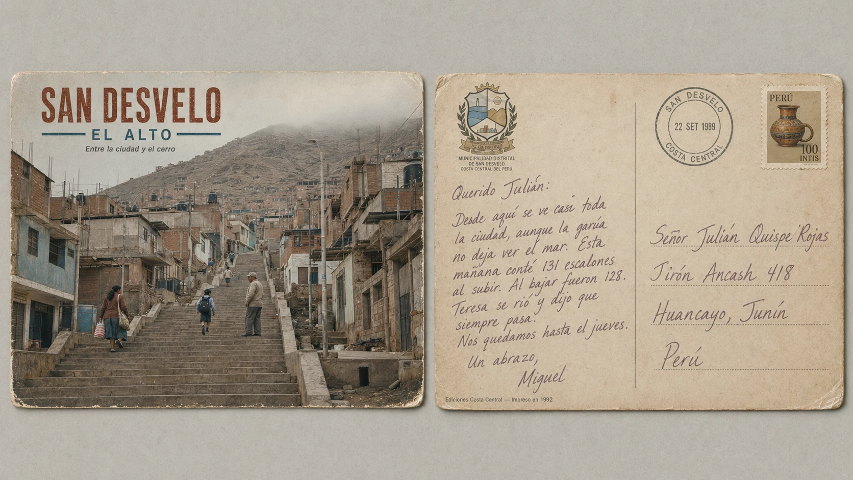 Vista histórica representada de El Alto